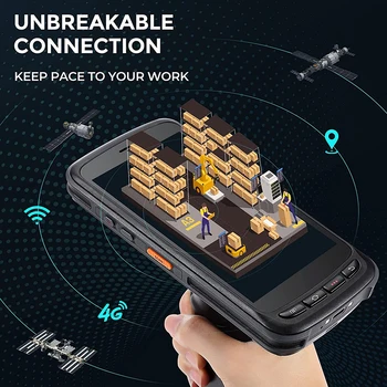 PDA Portatile per Logistica Android 13 4G RAM 64G ROM Scanner di Codici a Barre 4G LTE WiFi Rugged Data Collector Chainway C72