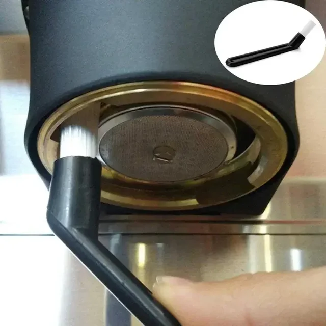 2pcs Coffee Dust Clean Brush Espresso Machine Cleaning Brush Plastic Handle Brush Cleaner Tools Coffee Cleaning
