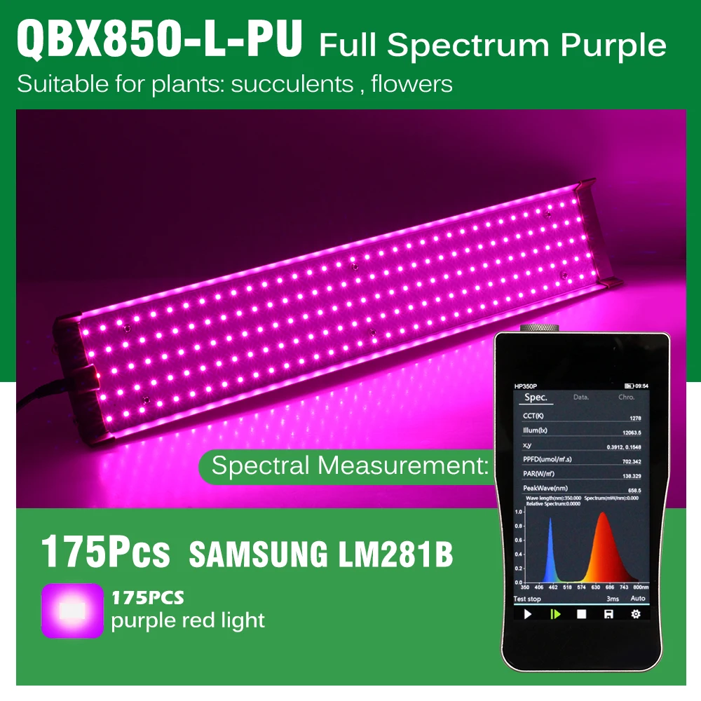 LED Grow Light Grow Light LED Grow Light Samsung LM281B Full Spectrum Plant Growing Lamps Efficient Hydroponics Lamp for Plants Flower Greenhouse Lighting