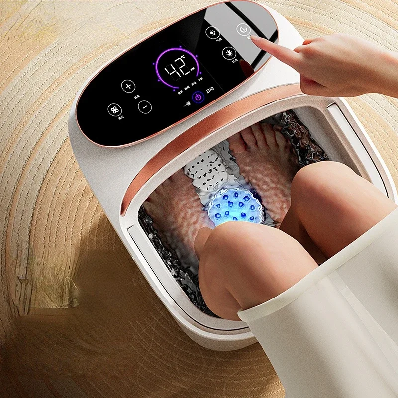 Intelligent Automatic Foot Spa Basin - One Key Start for Constant Temperature Heating and Electric Massage Bliss