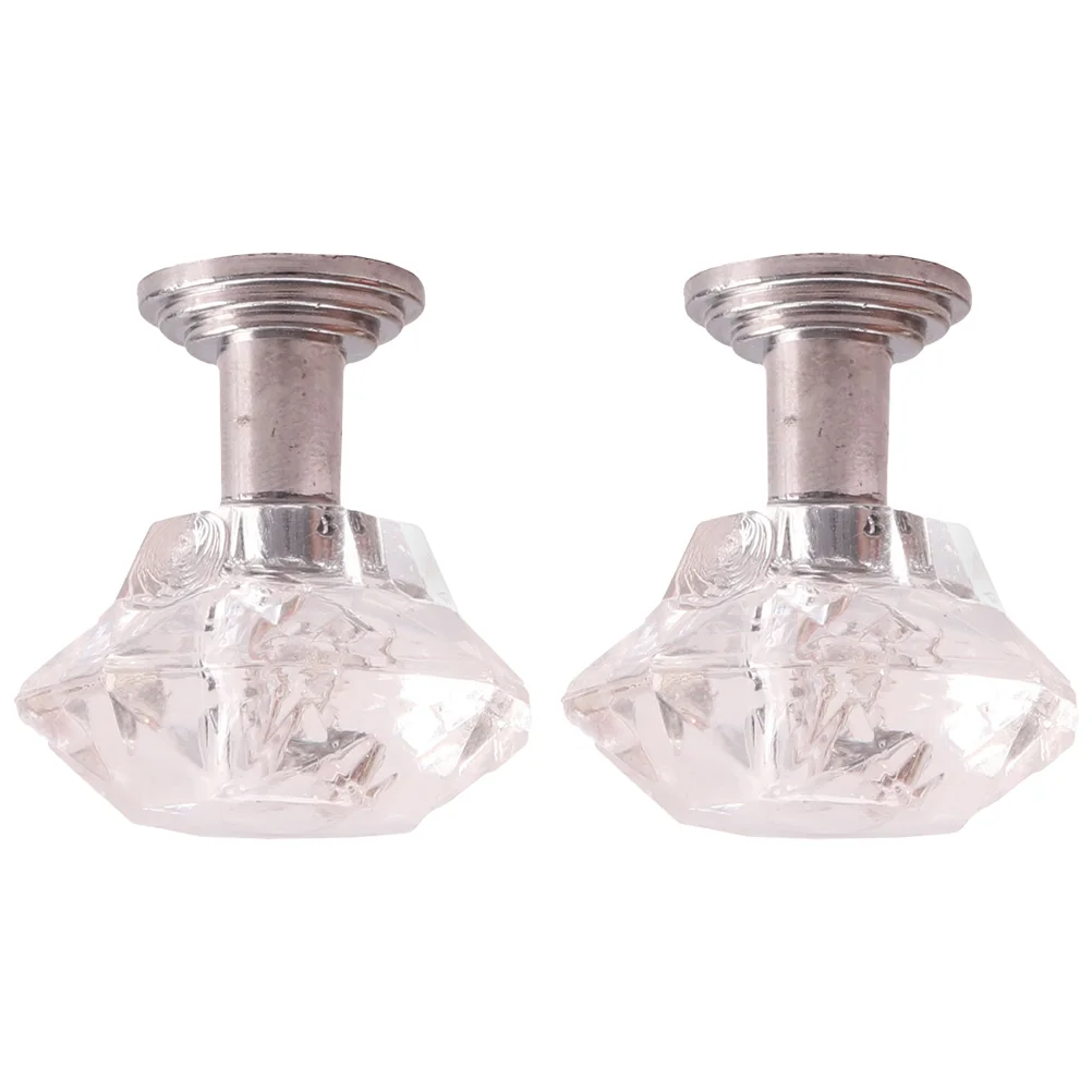 

2 Pcs Chandelier Miniature Dollhouse Furniture Accessories House Wall Lamp