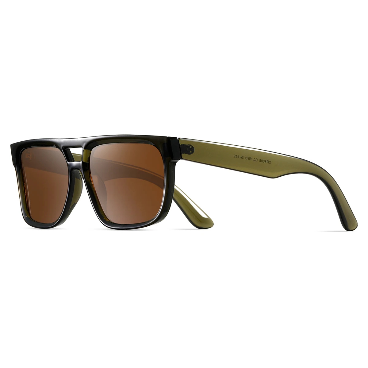CRIXALIS Vintage gewölbte Sonnenbrille für Damen, modische Designer-Sonnenbrille mit doppeltem Träger, quadratische Sonnenbrille für Herren, UV400-Schutz für Damen – Detail 8