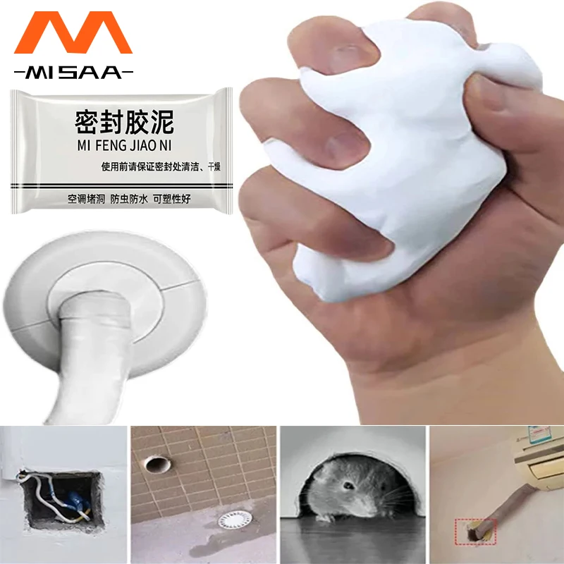Sigillante Per Fori A Parete Sigillante Impermeabile Colla Solida Per Riparazione Di Tubi Fognari Kit Di Fango Sigillante In Gomma Per Strumenti Domes