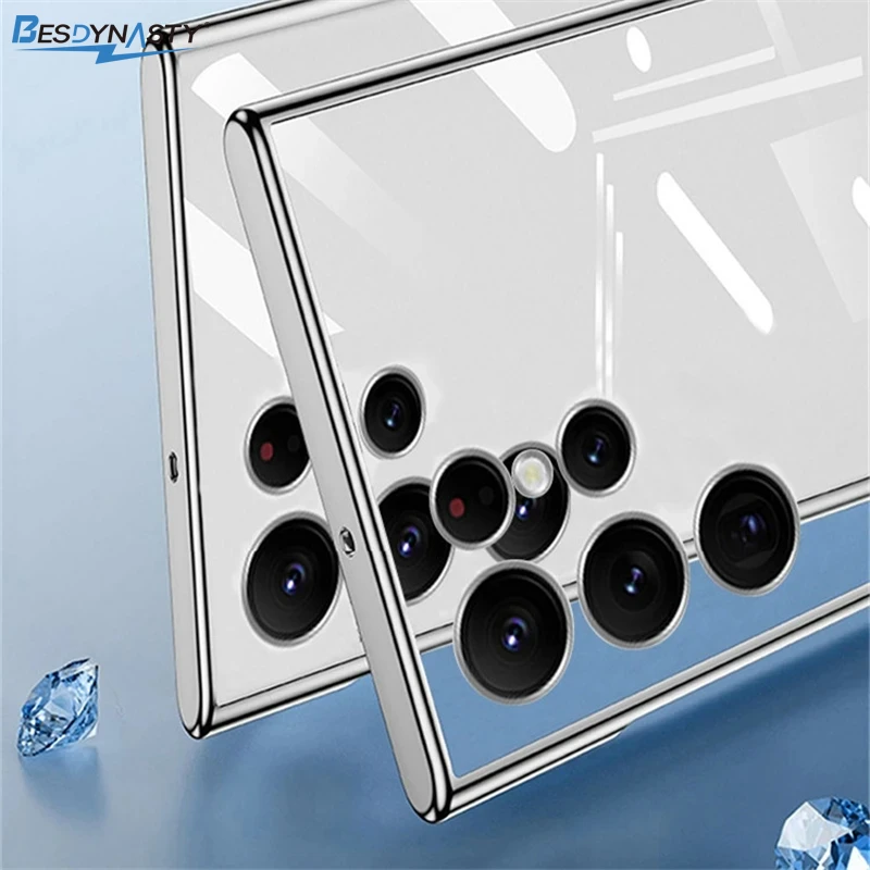 Luxury Plated Magnetic Soft Silicon Clear Phone Case