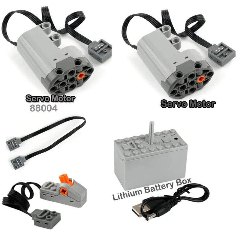 Advanced Building Blocks Power Functions Kit - Servo Motor & Lithium Battery Box