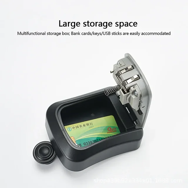Wall Mount Key Password Lock Box 4 Digit Password Code Key Safe Box Security Lock No Key for Home Office Key Safe Storage Box 2