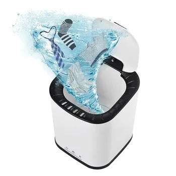 Lavatrice portatile per mutande intimo calzino capacità 2L Mini lavatrice lavatrice a turbina per dormitorio domestico 1