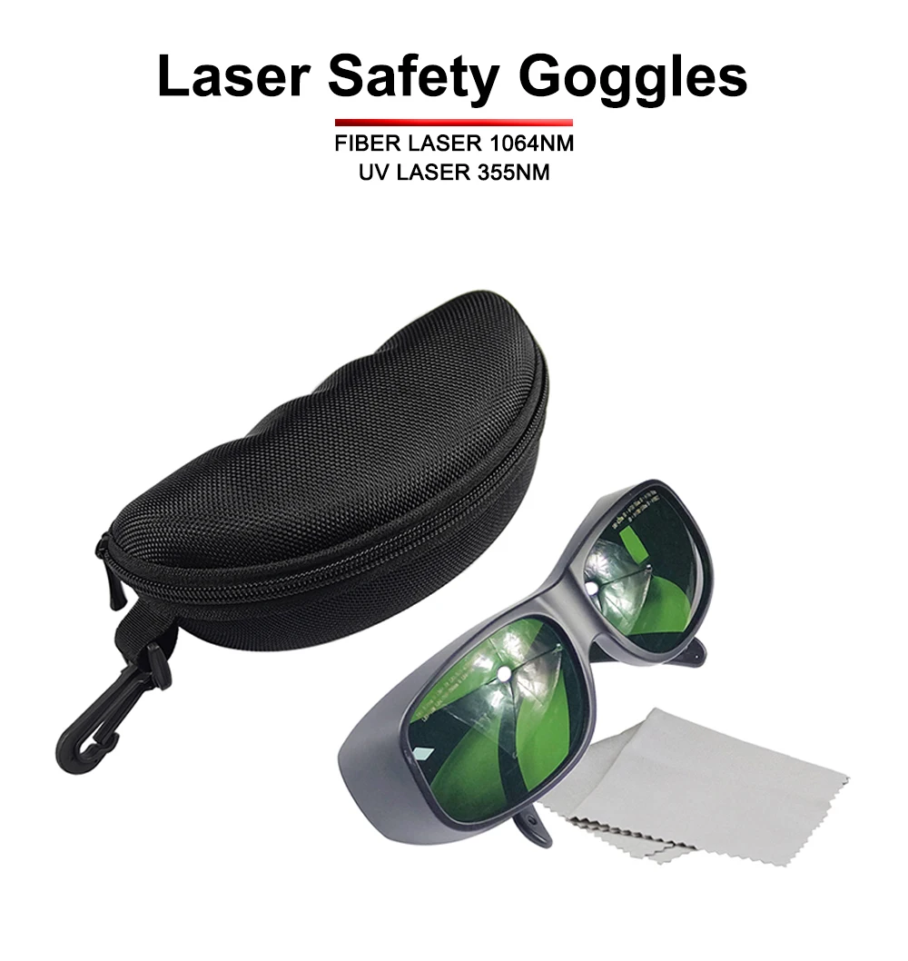 Hunst 1064 nm UV355 Laserschutzbrille, Schutzbrille, Schutzbrille, 180–420 nm, 750 nm–1100 nm, für YAG-Faserlaser – Detail 1