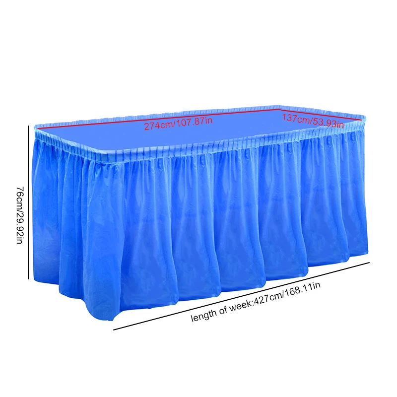 Table Cover Table Skirt Disposable Plastic Waterproof