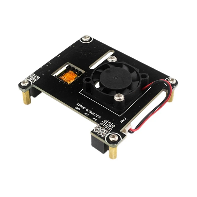 For Raspberry Pi 4 POE HAT With Cooling Fan Power Over Ethernet Module Support IEEE802.3Af For Rasberry Pi 4B 3B+