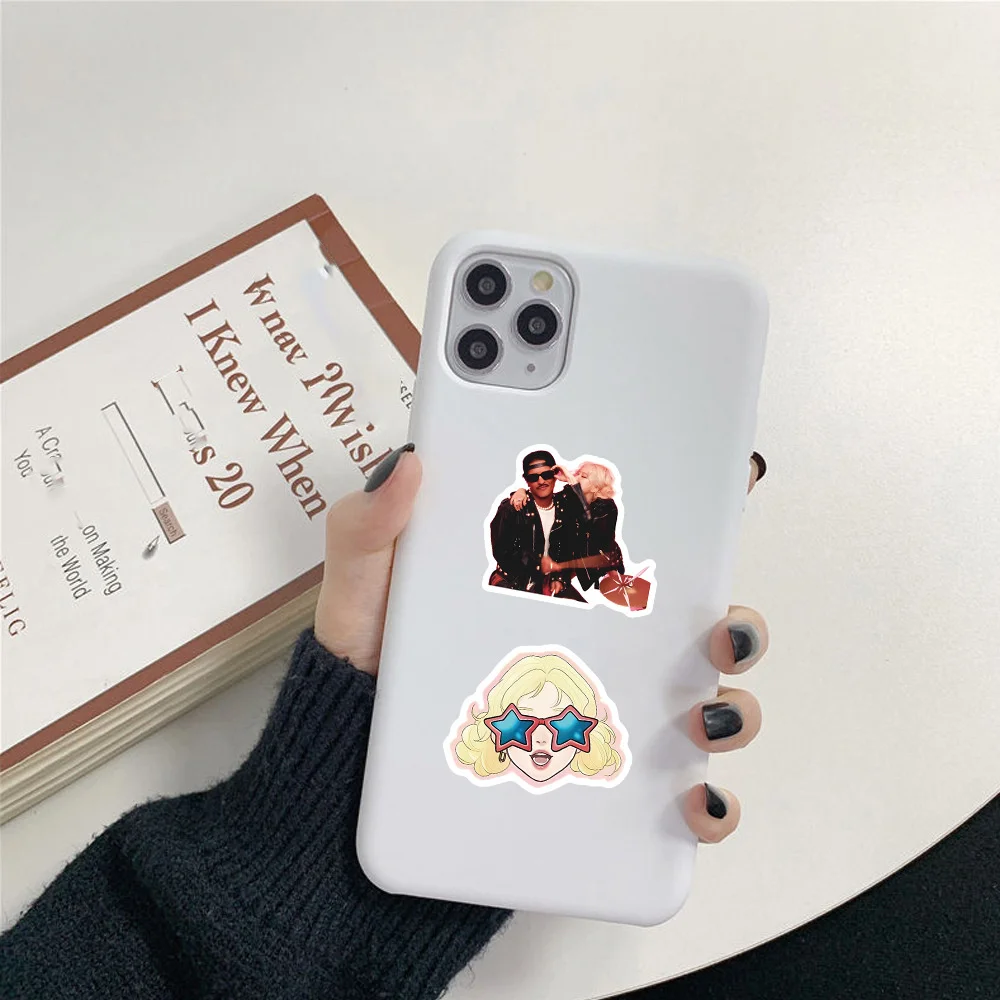 50PCS/팩 APT. 스티커 ROSE Bruno Mars 스티커 노래 낙서 DIY 스크랩북 수하물 노트북 기타 자동차 자전거 데칼 팬 선물