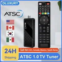 DLUXURY ATSC Мини-цифровой ТВ-конвертер HD FTA ATSC тюнер USB мультимедийная запись PVR EPG ТВ-приемник