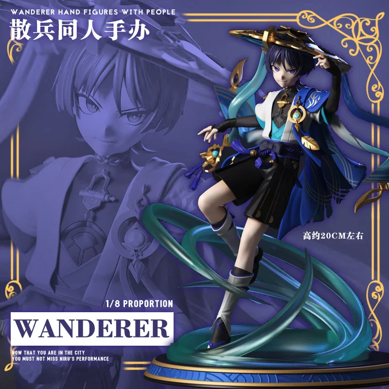 

Genshin Impact Diluc Ragnvindr Anime Figure Model Action Pvc Style Aniamtion Figurion Collection Decoration Statue Children Toys