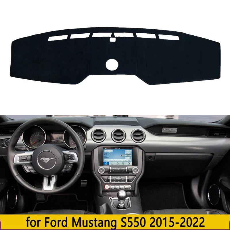 

Коврик для приборной панели автомобиля Ford Mustang S550 2015-2022, чехол для приборной панели, солнцезащитные коврики, Противоскользящий коврик, коврик для приборной панели, защита автомобиля