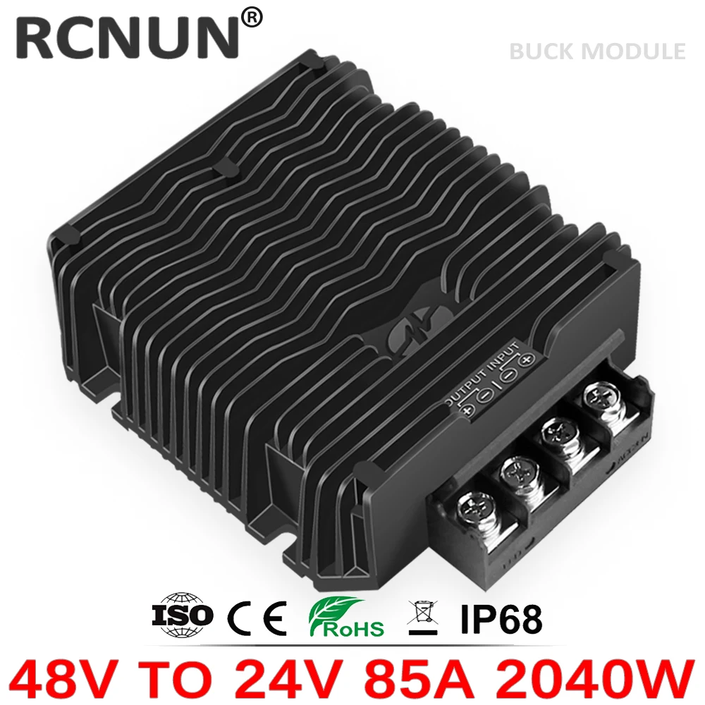 KNACRO DC-DC Converter 36V/48V/60V To 24V 15A 360W - Waterproof Step Down Voltage Regulator Module