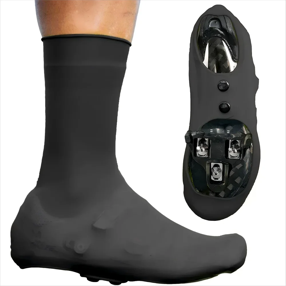 Silicone Cycling Overshoes with Snaps
