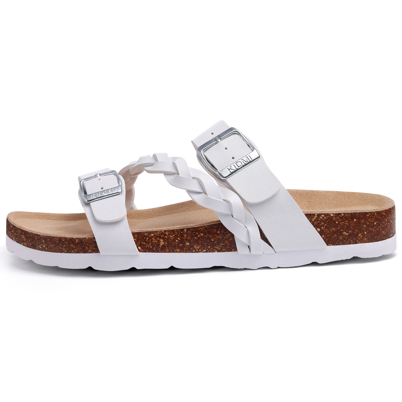 Litfun Women's Cork Sandals With Arch Support And Buckle Summer_voghion.com
