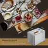Bread Maker, 2 Lb. With 17 Menu Options, Automatic Fruit & Nut Dispenser & 6 Accessories, Multi-Functional Bread Maker 2