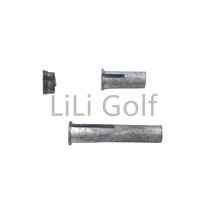 10Pcs Golf Club Assembling Accessories Balance Ding Golf Shaft Swing Nail Plug Weights,Slender for Wood,Coarse for Irons 2