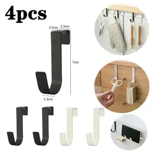 Soporte de Metal para ropa, perchas para colgar sobre la puerta,  organizador para cocina y sala de estar, 5 ganchos - AliExpress