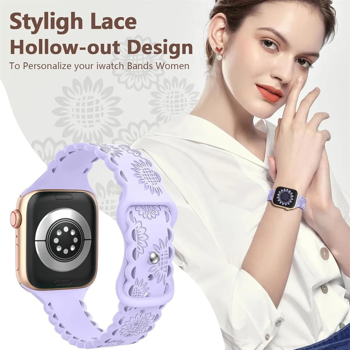 Silicone Watch Band For Smartwatch Sporty Comfortable Strap_voghion.com