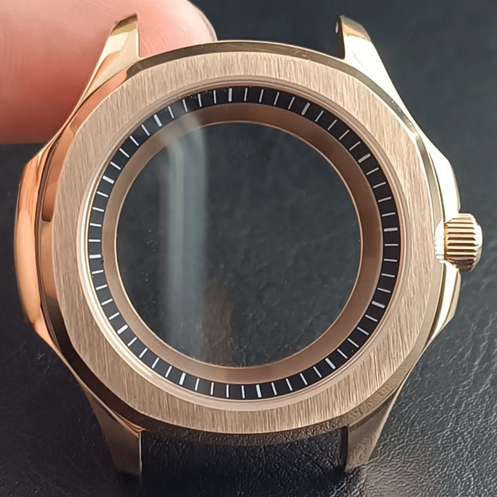 Stainless Steel Sapphire Glass Waterproof Watch Case with Inner Ring 39.5MM