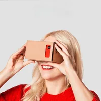 DIY Portable Virtual Reality Glasses for Google Cardboard 3D Glasses 25mm lens VR glasses For SmartPhones For Iphone X 7 8 VR - Image 6