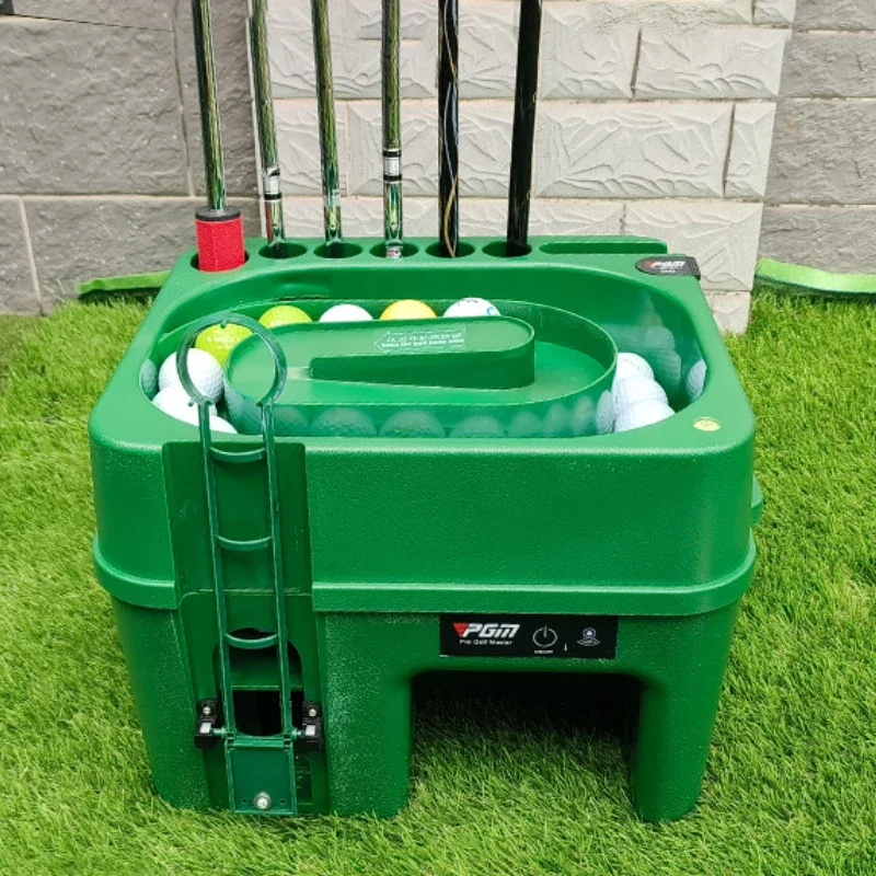 PGM Electric induction Golf serve Machine ABS Material Automatic Golf Ball Dispenser Clubs Holder Golf Training Service JQ017 4