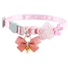 Pet Cat Collars INS Princess Style Lace Embroidery Bow Cat Collar with Cute Flower Decoration for Cats and Puppies Pet Products 6