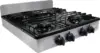 Portable Porcelain Cover and Four 16,000 BTU Burners, Stainless Steel Stove for Propane Gas 1