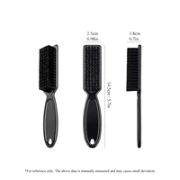 Ensemble de brosses de barbier, plumeau de cou, manche en plastique, brosse de nettoyage de cheveux doux, brosse de nettoyage de sculpture en forme de tête 4