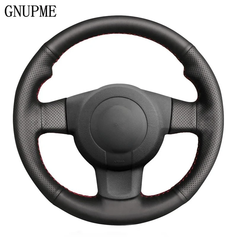 Coprivolante Per Auto In Pelle Artificiale Nera Fai Da Te Per Seat Leon (1P) Fr 2007 Leon (1P) Cupra 2007 Ibiza (6L) Fr 2006