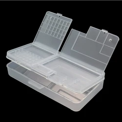 Portable Jewelry Tool Storage Box Container Ring Electronic Parts Screw Beads Organizer Container Transparent Plastic Case