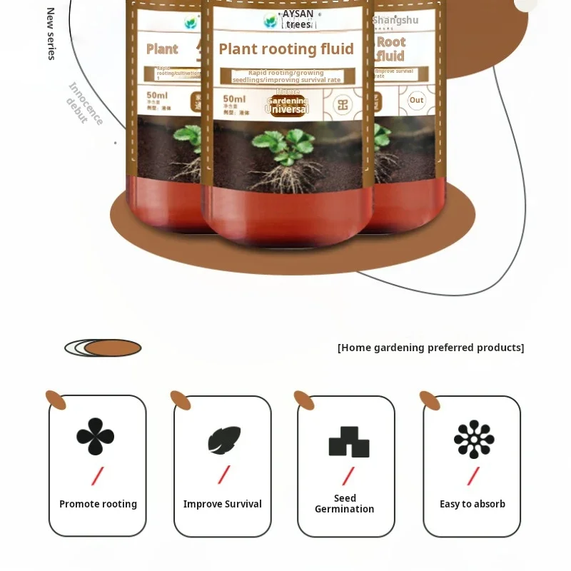 Root Stimulator Fast Rooting Stimulator Plant Rapid Rooting Agent Root Stimulator For Plants Root Supplement For Houseplant Garden Supplies