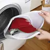 Washing Machine Hat Wash Protector Cap Cleaner Laundry Bag Small Clothes Wash Bag Anti-Deformation Mesh Organizer Zip Bags 2