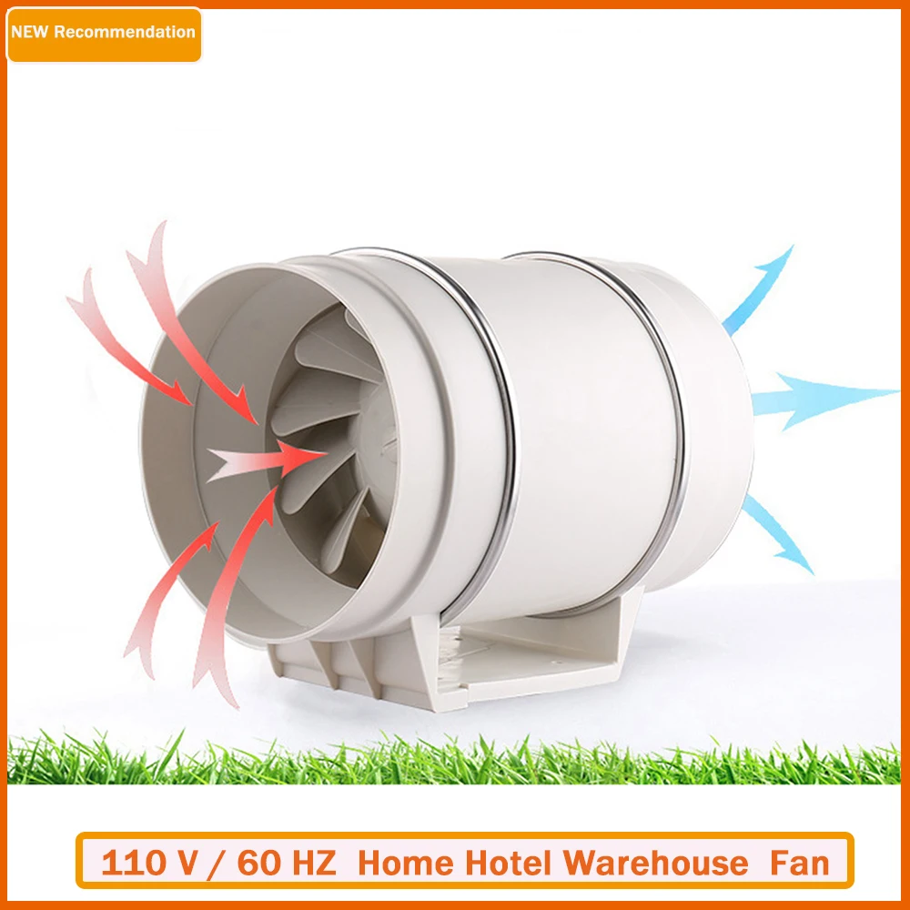 

Fan with Ball Bearings Tube, Ventilated Conduit, Home and Hotel Warehouse, 110V