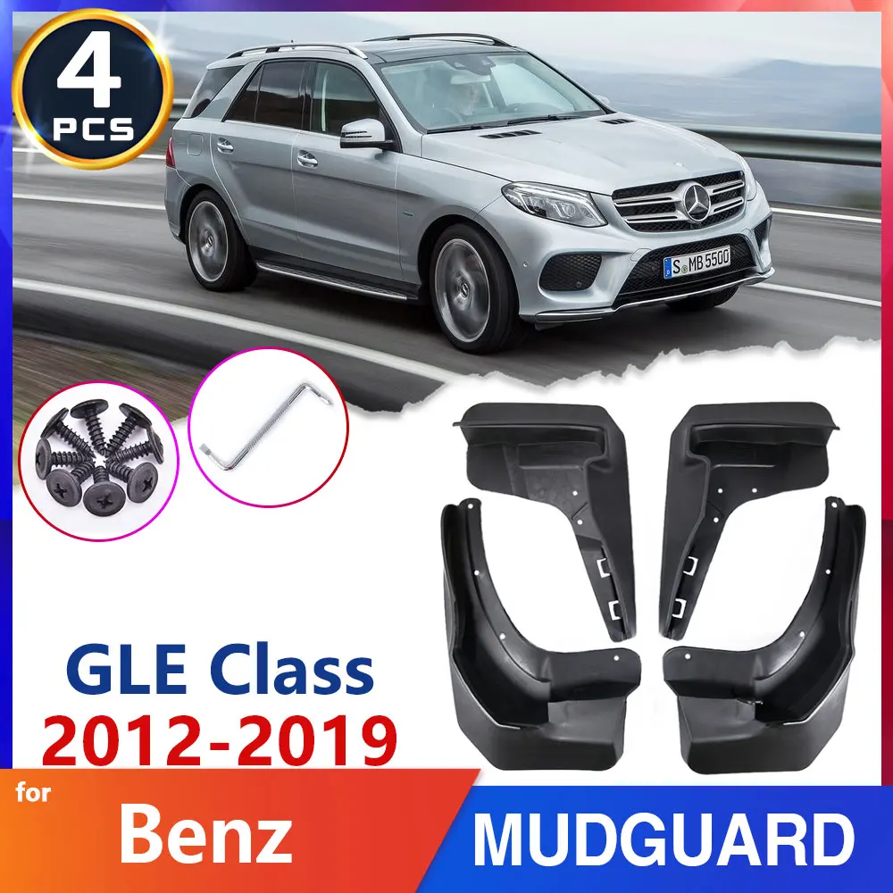 

Car Fender Mud Flaps for Mercedes Benz GLE M Class W166 2012~2019 2013 2014 2015 Mudguards Splash Guards Accessories Auto Goods