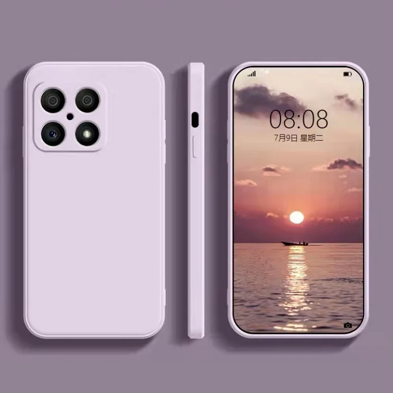 Für OnePlus 10Pro Hautgefühl Einfarbige Flüssigsilikon-Telefonhülle Stoßfeste Schutzhülle Feines Lochobjektiv Anti-Dr_voghion.com