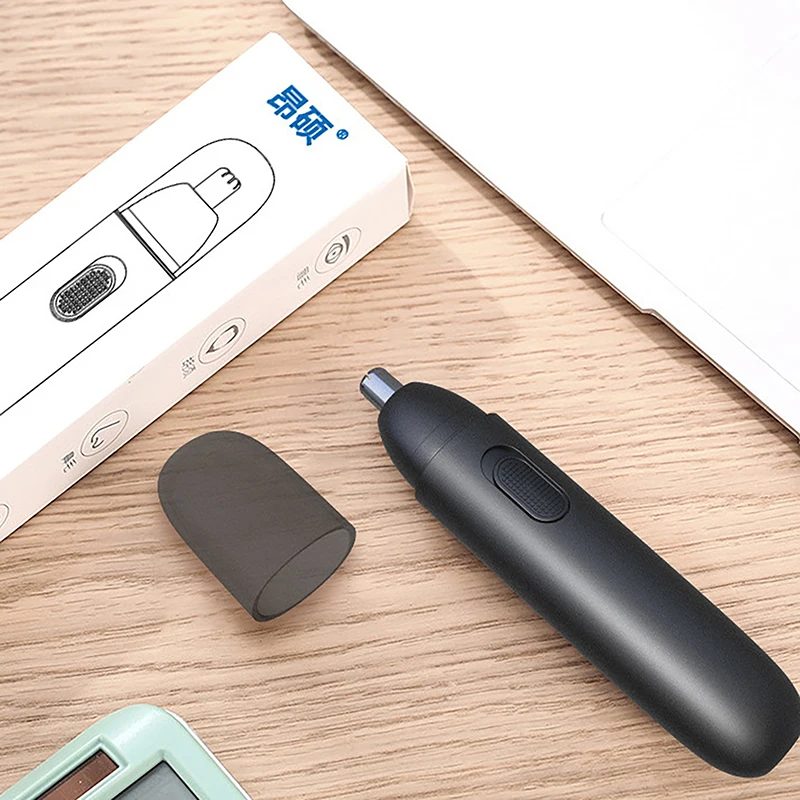 Professional Mini Strong Power Waterproof Battery Operated Electric Men Shaver Ear and Nose Trimmer Hair Removal Device