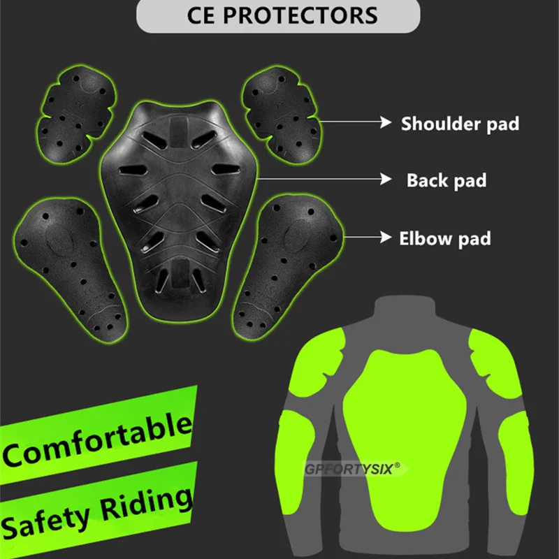 Motorcycle Protective Gear CE Level 2 Certification Back Protector Thicken Elasticity Rider Armor Chest Spine Pads