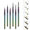 Nail Art Line Painting Drawing Brush Metal Handle UV Gel Extension Builder Polish Carving Pen Manicure Accessories Tool 1