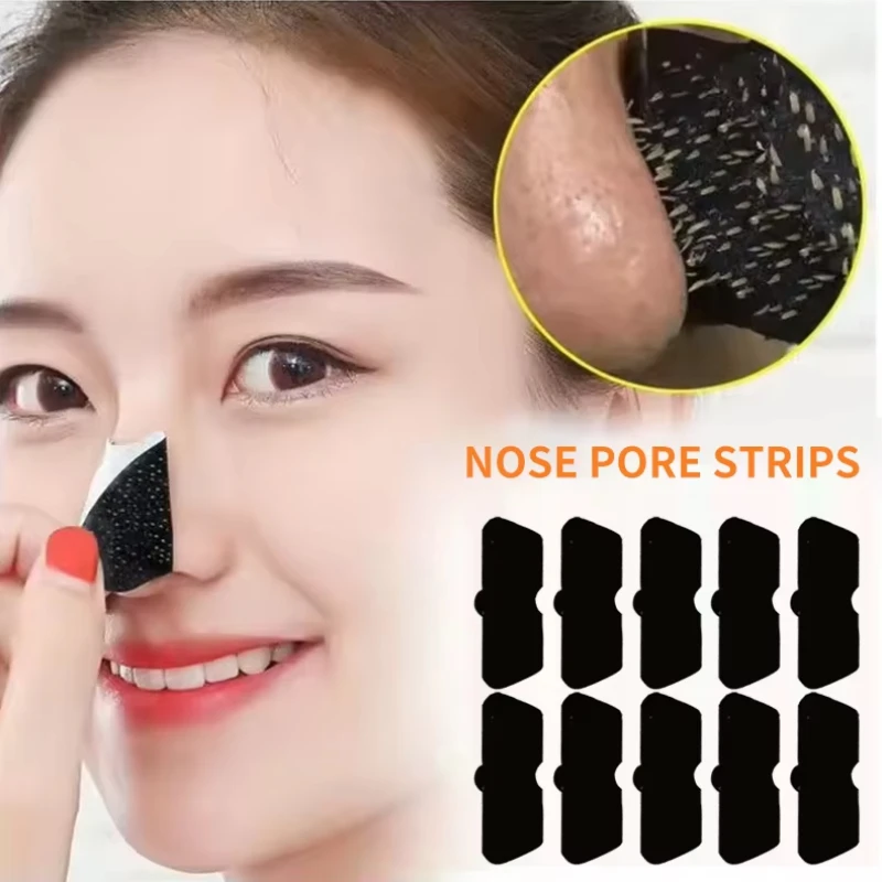 Blackhead nose strips blackhead remover 15PCS Nose Patch Exfoliating Beauty Deep Cleansing Nose Patch High Quality Bamboo Charcoal Blackhead Nostril Strip