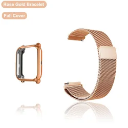 Enhanced Metal Strap Case Protector with Full Cover Shell Frame for Smartwatch Accessories (4)