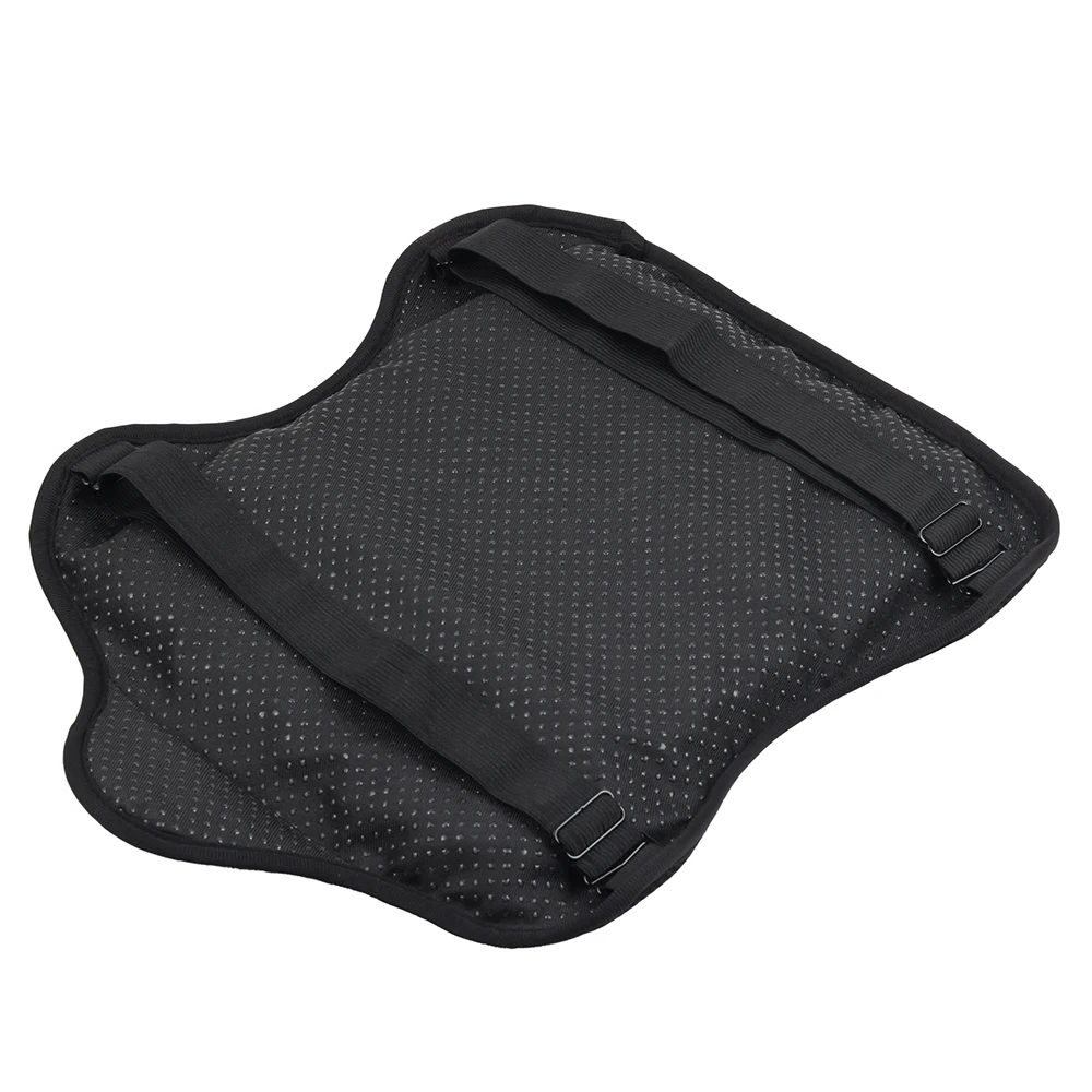 Cojín de Gel para asiento de motocicleta, cubierta de almohadilla de aire con aislamiento térmico transpirable, protector solar antideslizante, absorción de impactos, para las cuatro estaciones