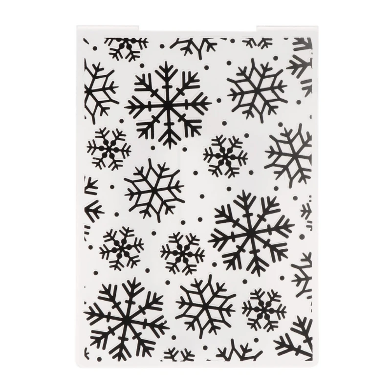 Snowflake Embossing Folder Template for DIY Scrapbooking Photo Album Card Paper R7UB