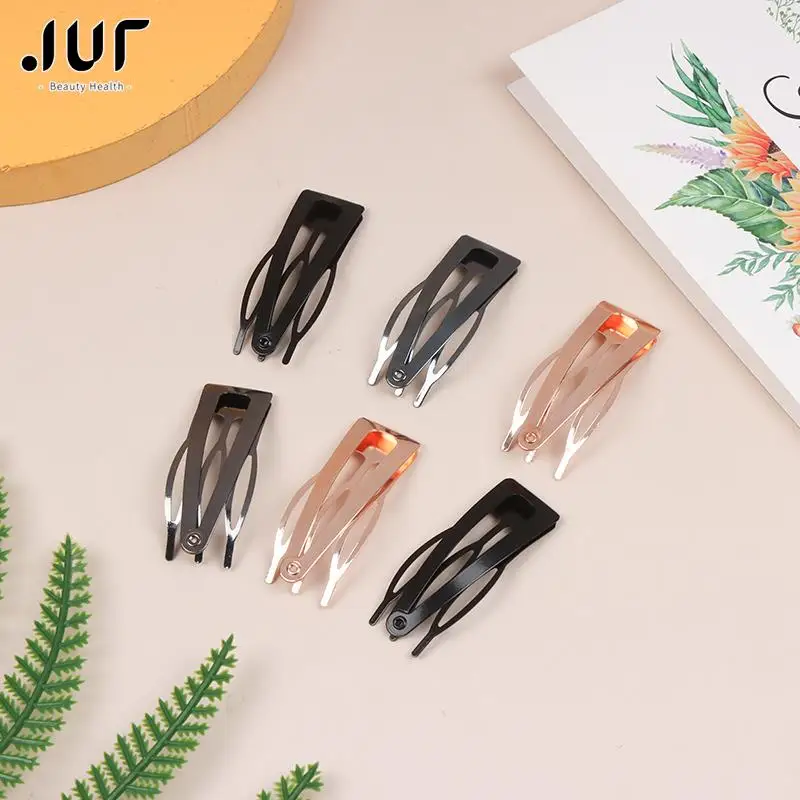 

10Pcs Double-grip Hair Clips Metal Snap Barrettes Hair Styling Tools For Women Girls Hair Side Clamps Non-slip Hair Clips