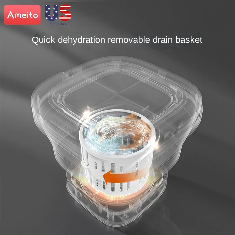 Folding Washing Machine Small Bucket Portable Fully Semi-automatic Washing Underwear Panties Socks Baby Clothes New
