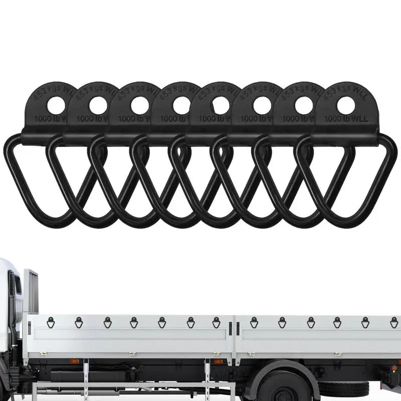 

Heavy Duty Steel V-Rings For Cargo On Trucks Tie Down Anchors For Truck Trailer Warehouse Boats Flush Mounting Plate Accessories