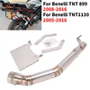 50.8mm Motorcycle Exhaust Stainless Steel Modify Middle Link Pipe Slip On For Benelli TNT 899 1130 TNT899 TNT1130 2005 - 2016