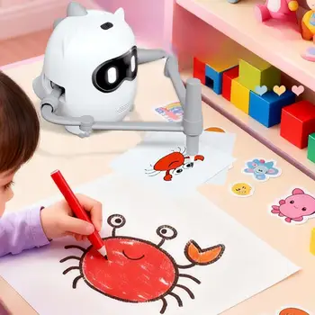 Robot di pittura educativo interattivo Robot di pittura aggiornato per bambini Puzzle Giocattolo per l'educazione precoce Robot per bambini Giocattoli intelligenti